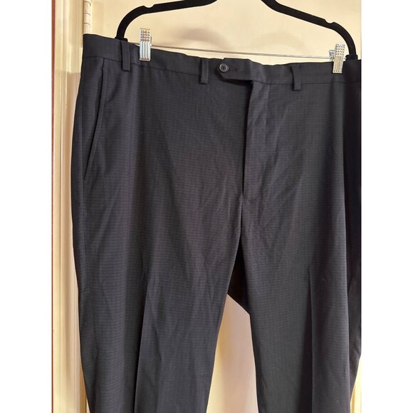 Mens GS Perfect Fit Black Dress Pants 42W X 32L Polyester/Rayon/Spandex Blend Sl - Picture 2 of 7